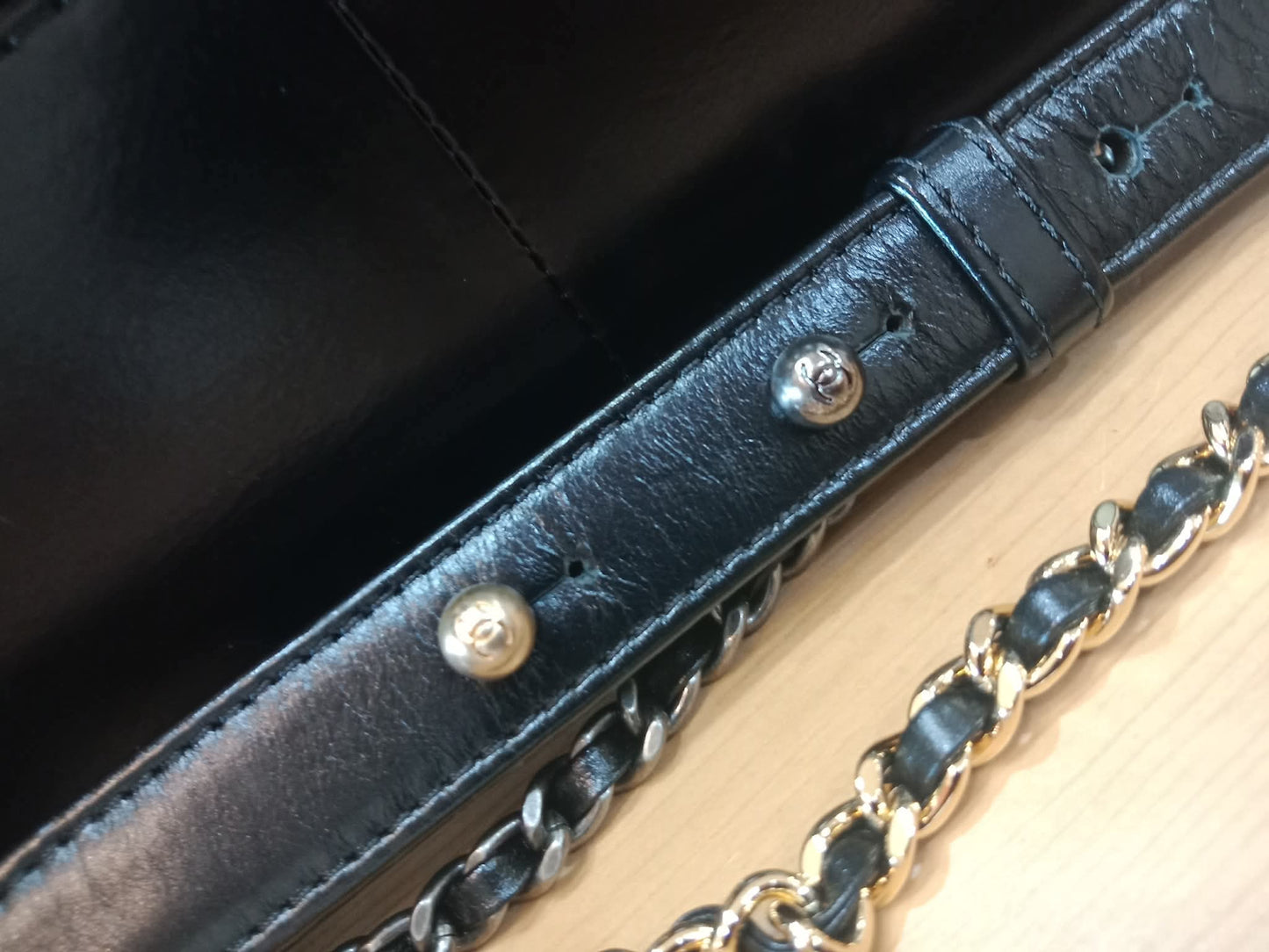 Chanel Gabrielle Medium Calfskin Black Series 24