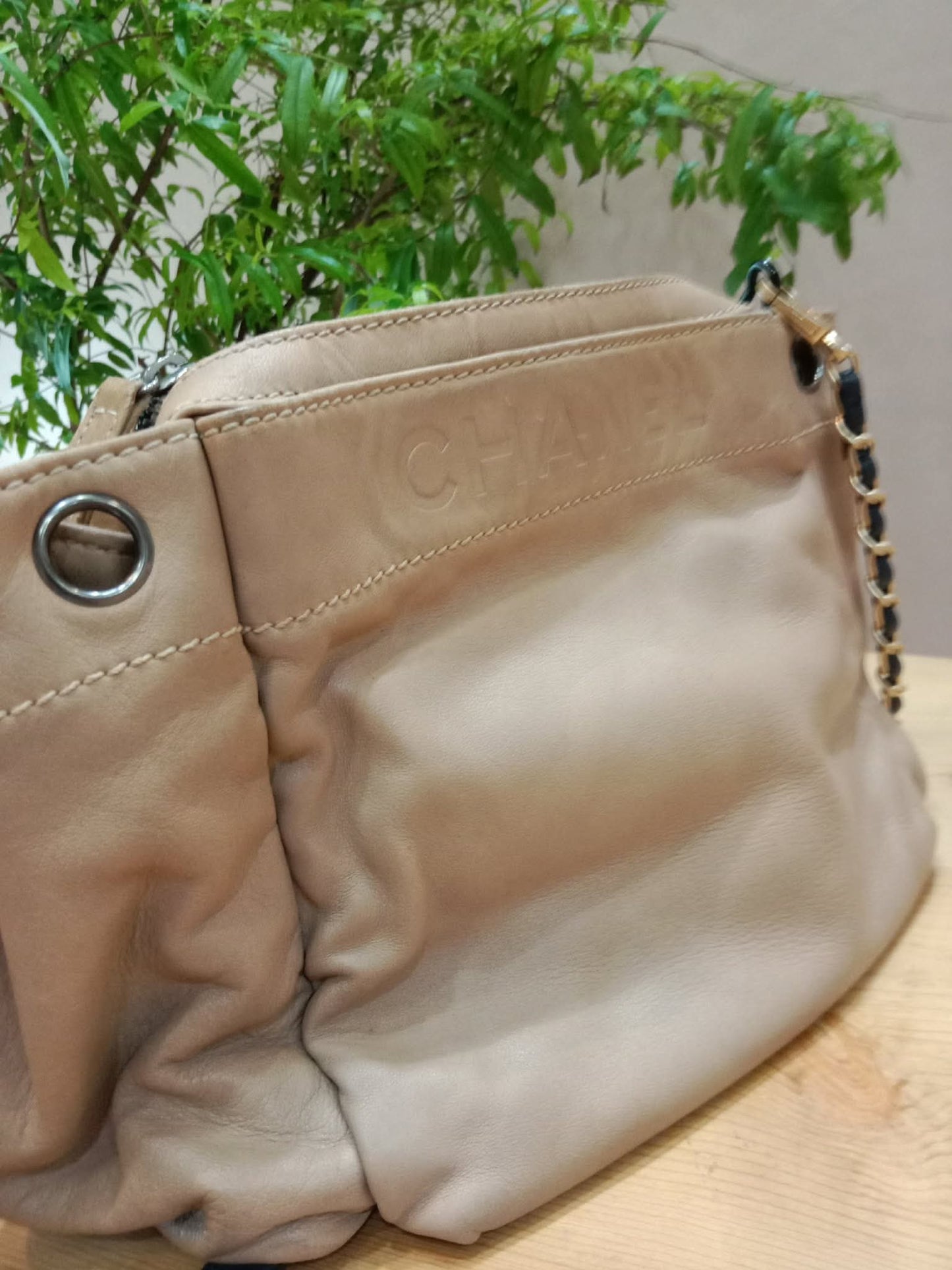 Chanel LAX Accordion Beige Lambskin Series 8
