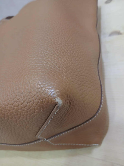 Hermes Double Sens 36 Gold/Poppy Orange Clemence Stamp R Square 2014