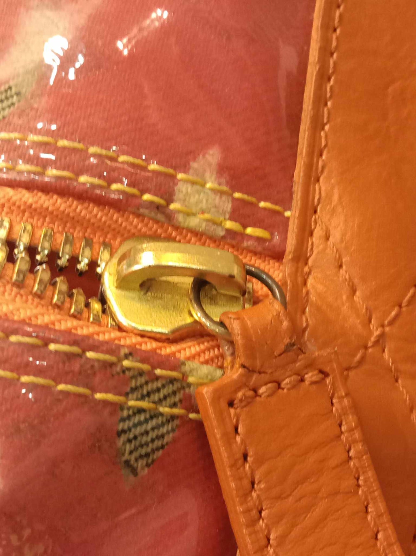 Louis Vuitton Richard Prince Limited Edition Le Rosel Orange Denim Pulp Weekender Bag
