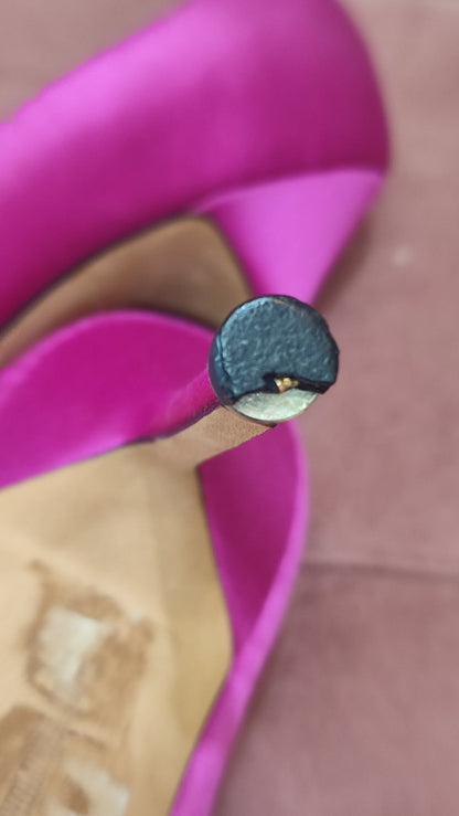 Manolo Blahnik Satin Heels Size 38
