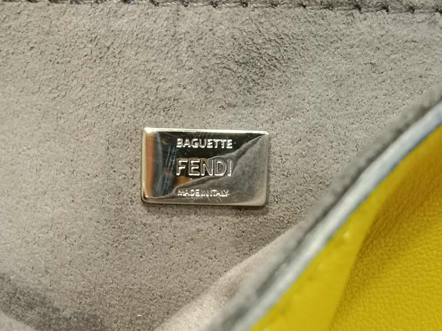 Fendi Monster Baguette Leather and Fur Micro