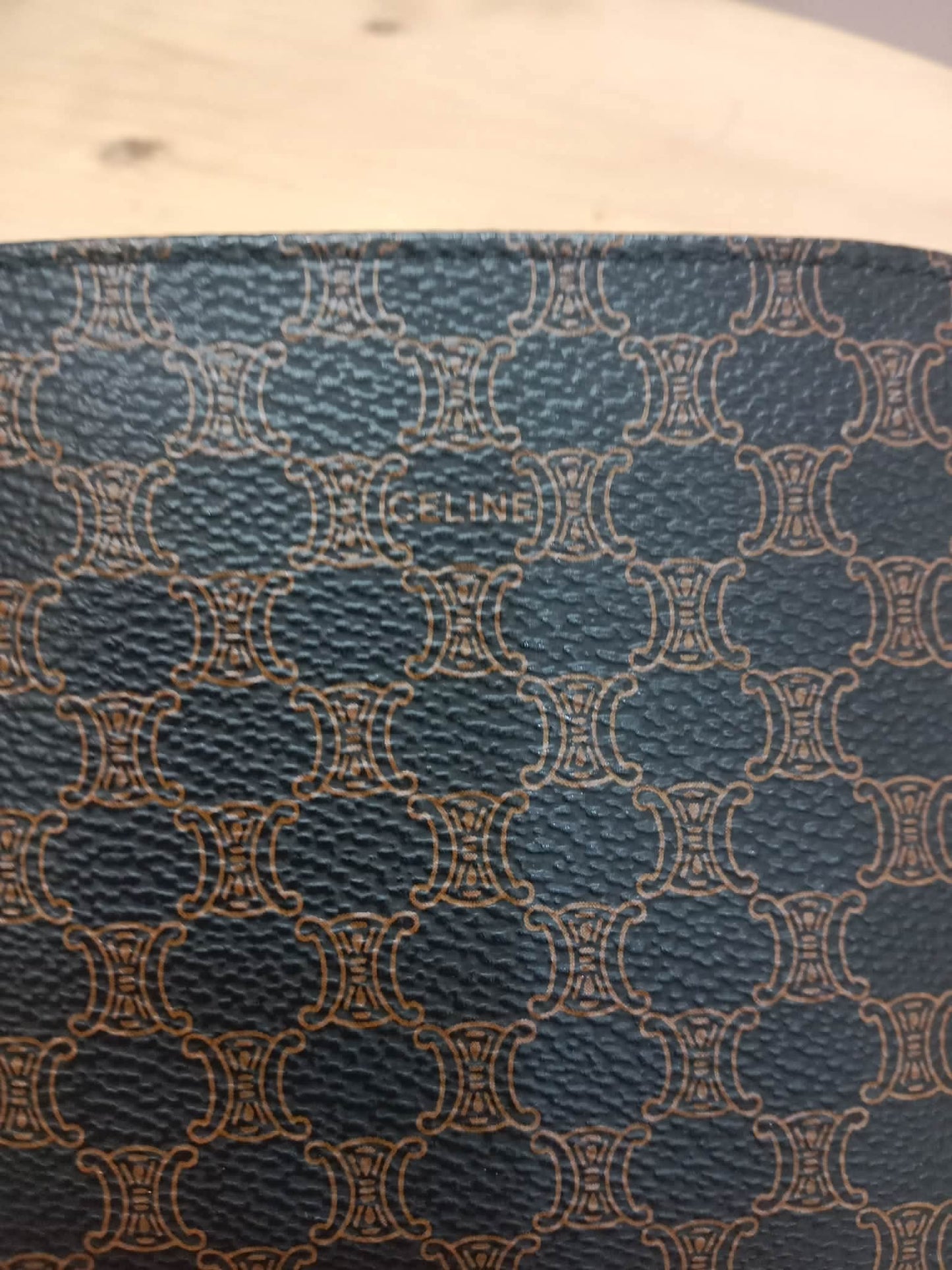 Celine Macadam Bi-Fold Wallet Triomphe Monogram Pattern