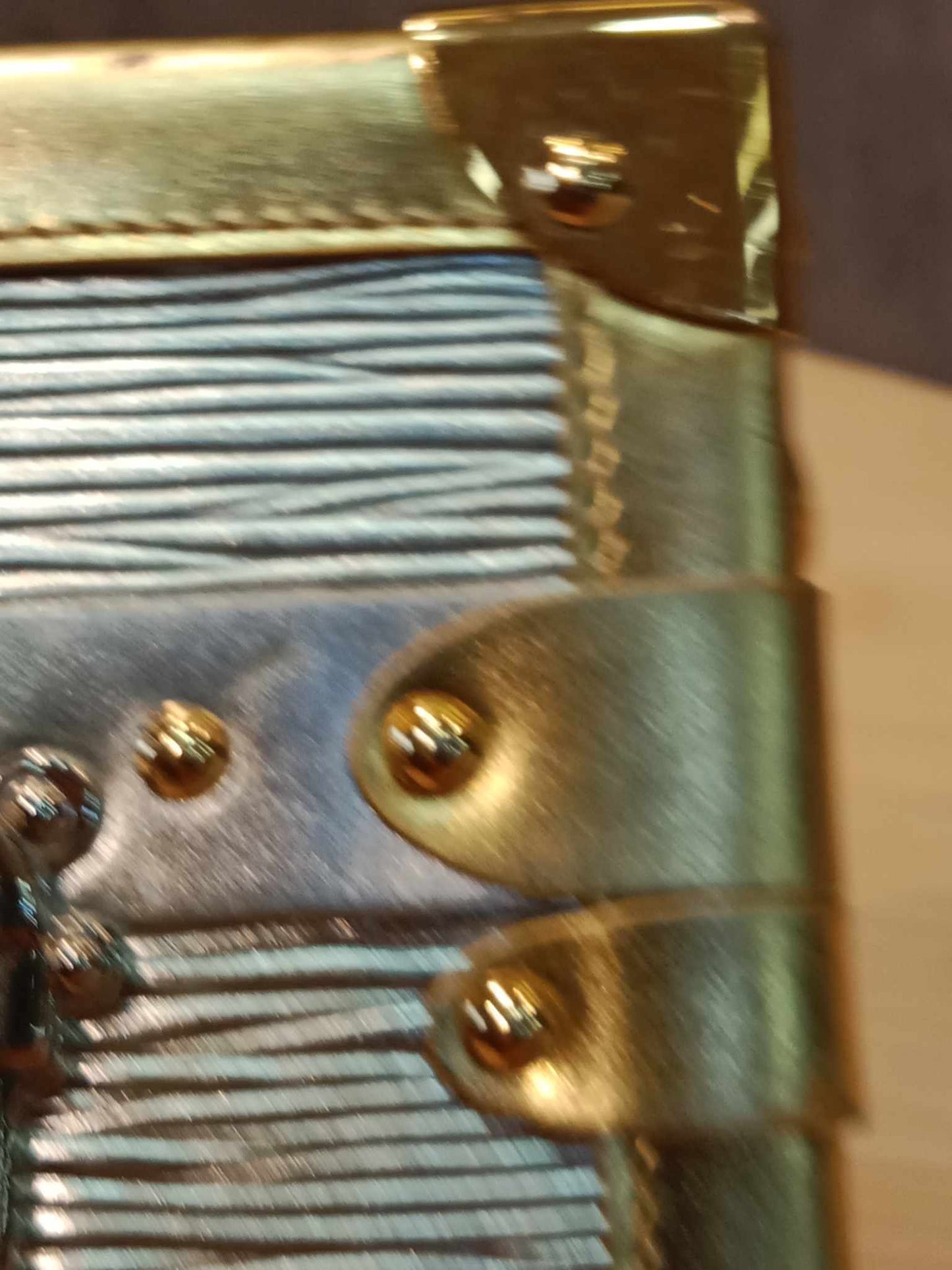 Louis Vuitton Petite Malle Metallic Silver/Gold Epi Leather