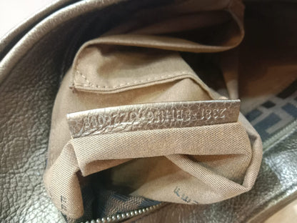Fendi Zucca Canvas Trim Chef Shopper Tote Bag Brown