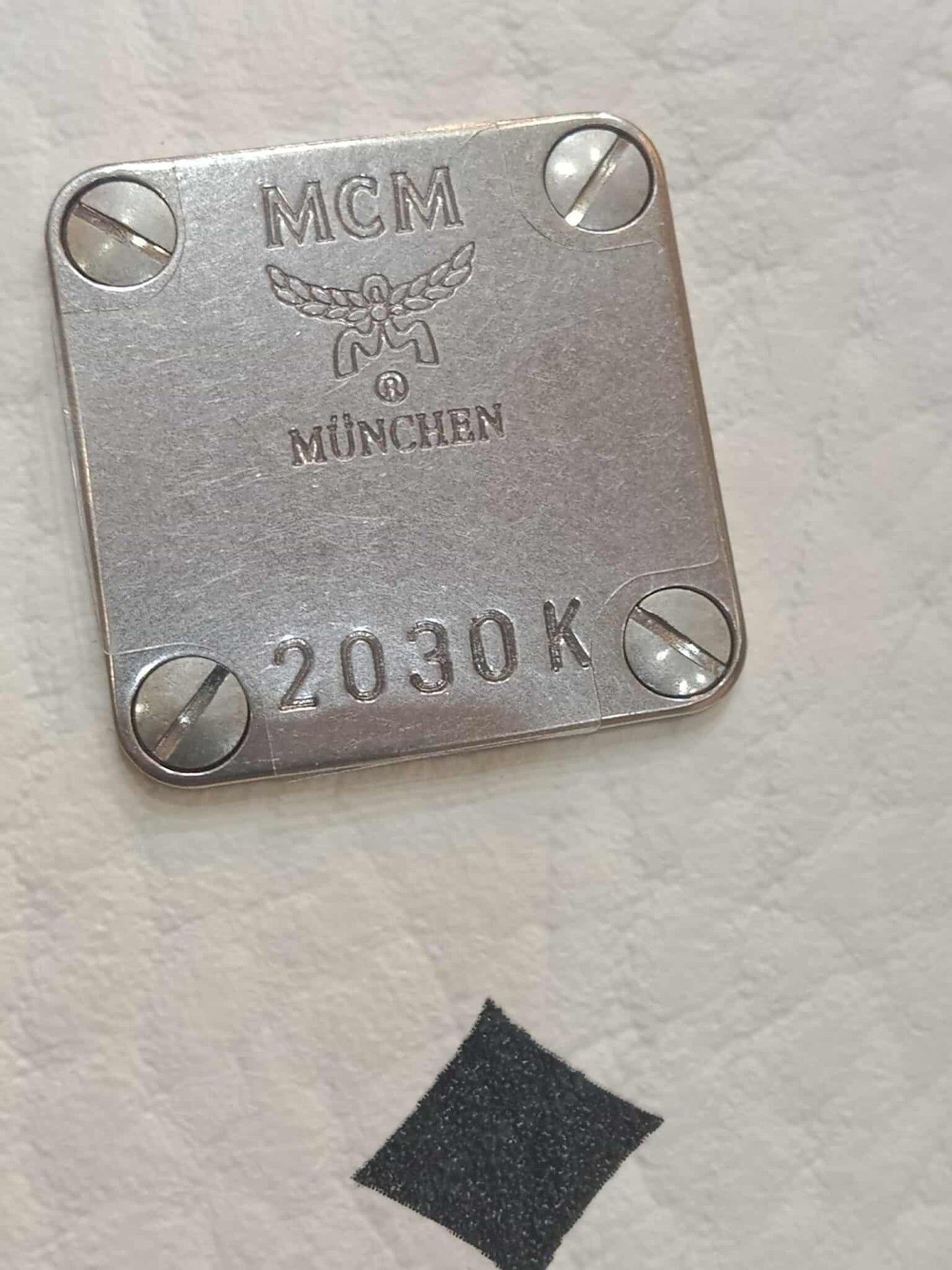 MCM Stark Side Studs Backpack Black and White