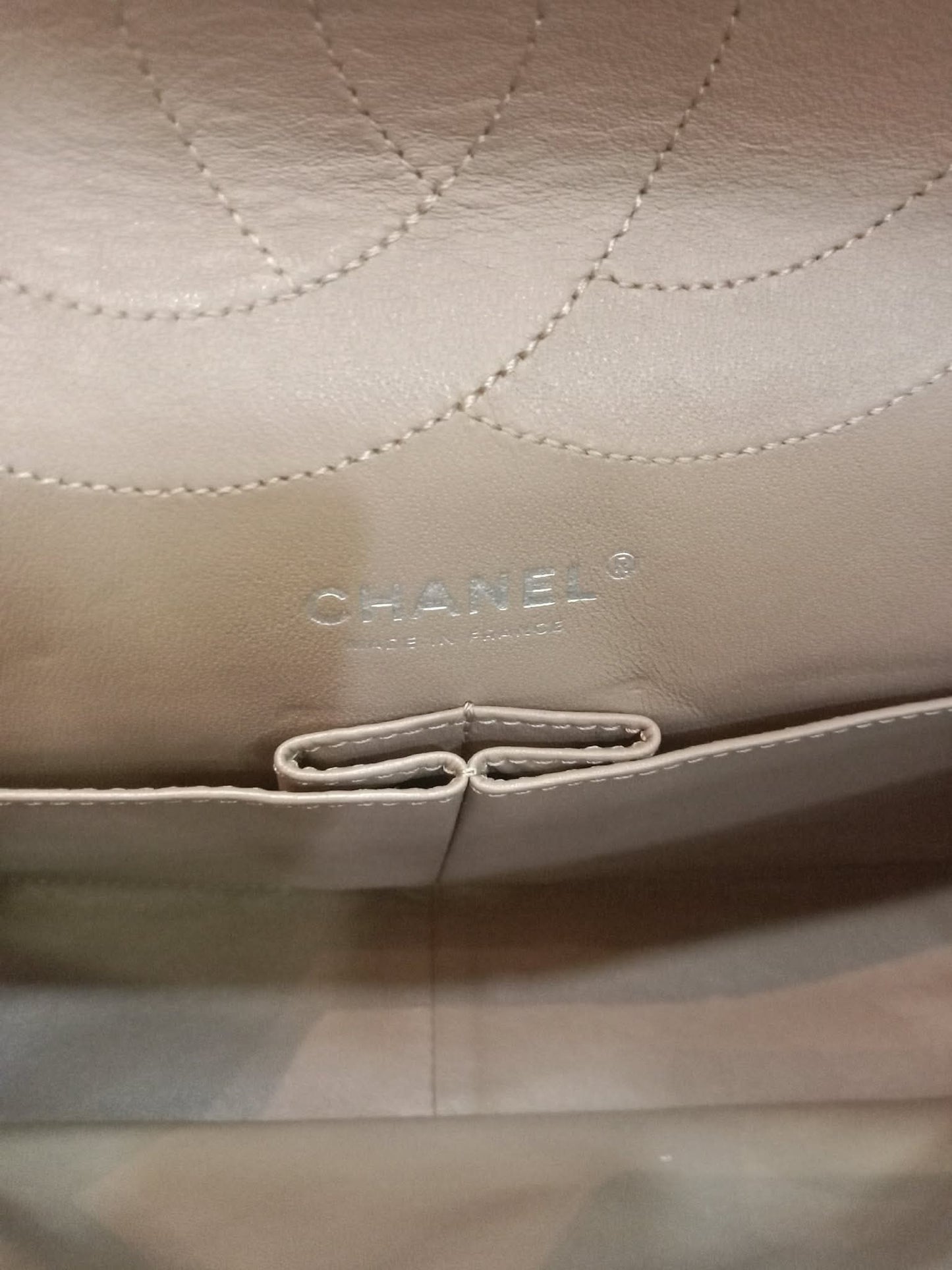 Chanel 2.55 Reissue Flap Bag Beige Suede Series 10