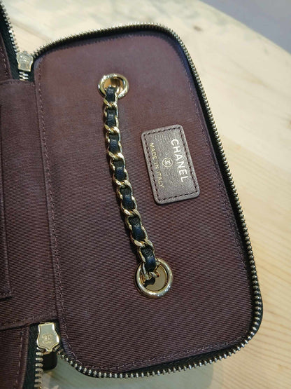Chanel Vanity Case Black Lambskin Series 31