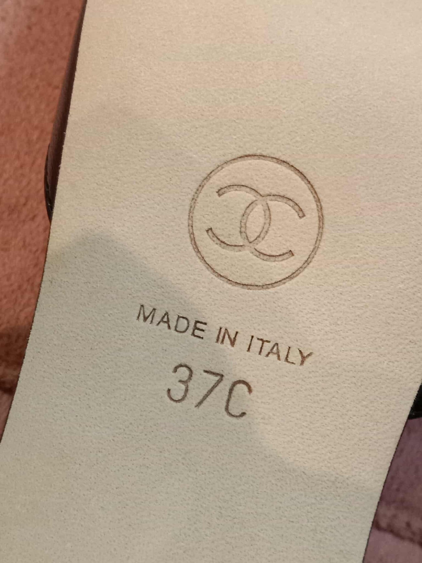 Chanel CC Slingback Black 37C