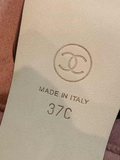 Chanel CC Slingback Black 37C