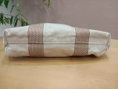 Hermes Toile Ferrou-Tout Cabas Tote Bag Beige