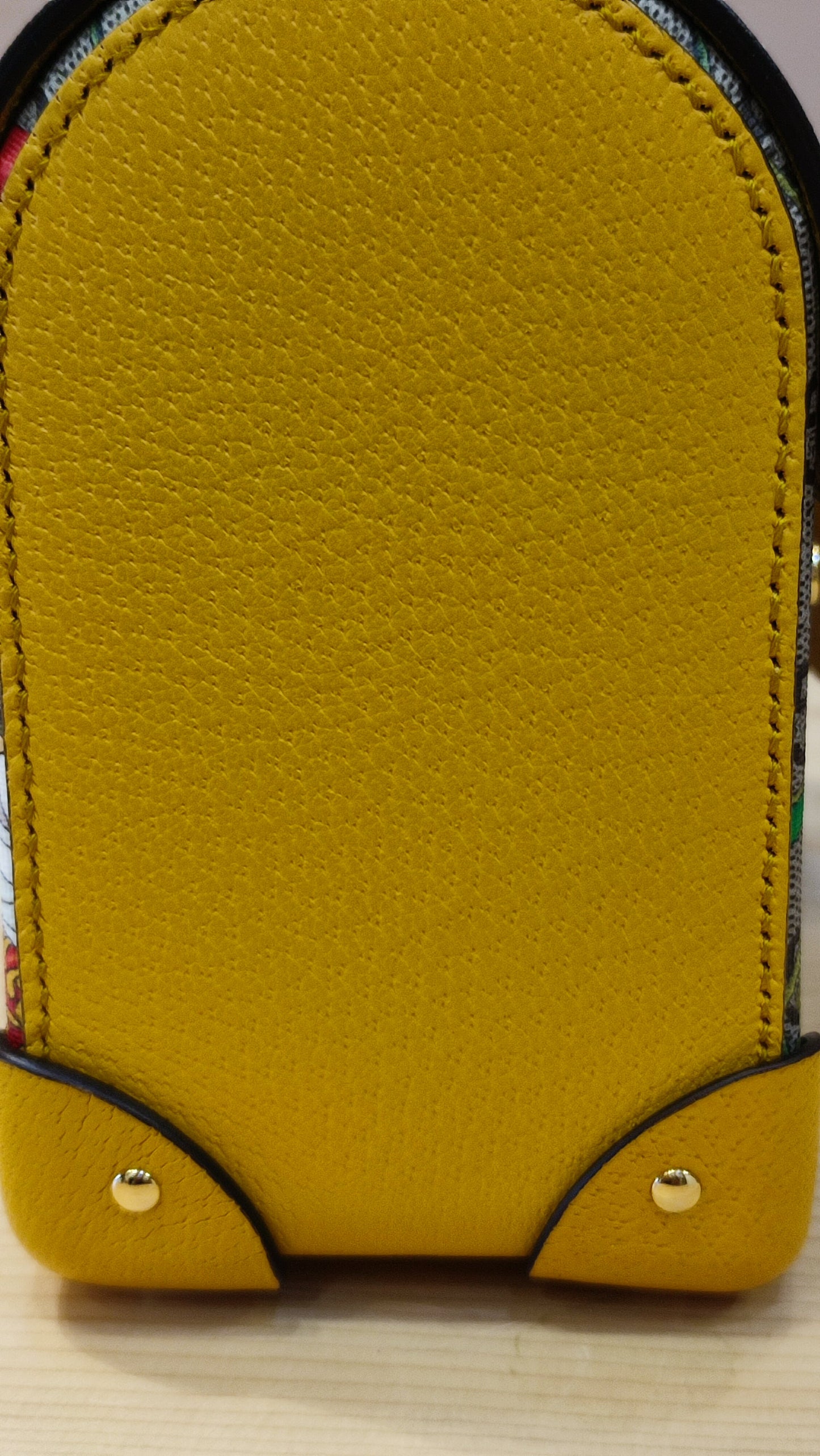 Gucci GG Floral Bamboo Bag Yellow
