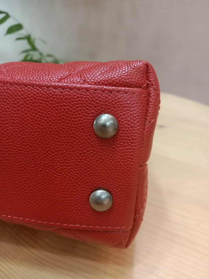 Chanel Cocohandle Caviar Red Small Series 23
