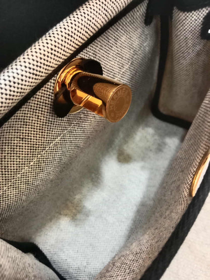 Hermes Mini Herbag Noir Stamp K 2025