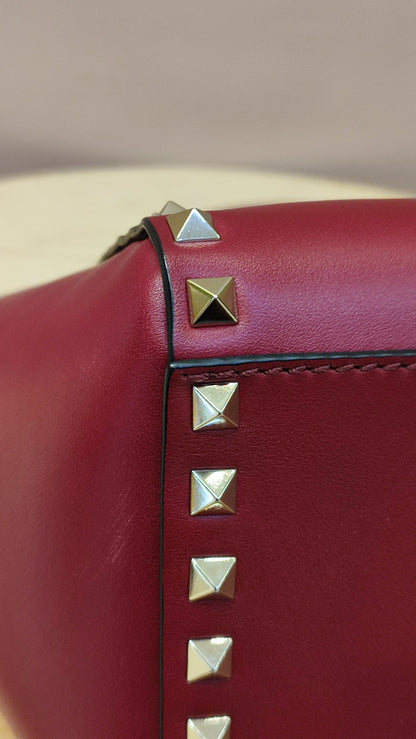 Valentino Rockstud Red Tote Bag