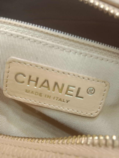 Chanel Bowling Bag Beige Caviar Series 9