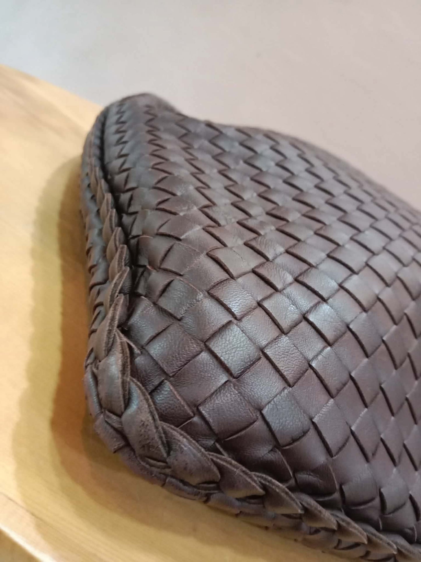 Bottega Veneta Intrecciato Espresso Woven Nappa Leather Maxi Bag