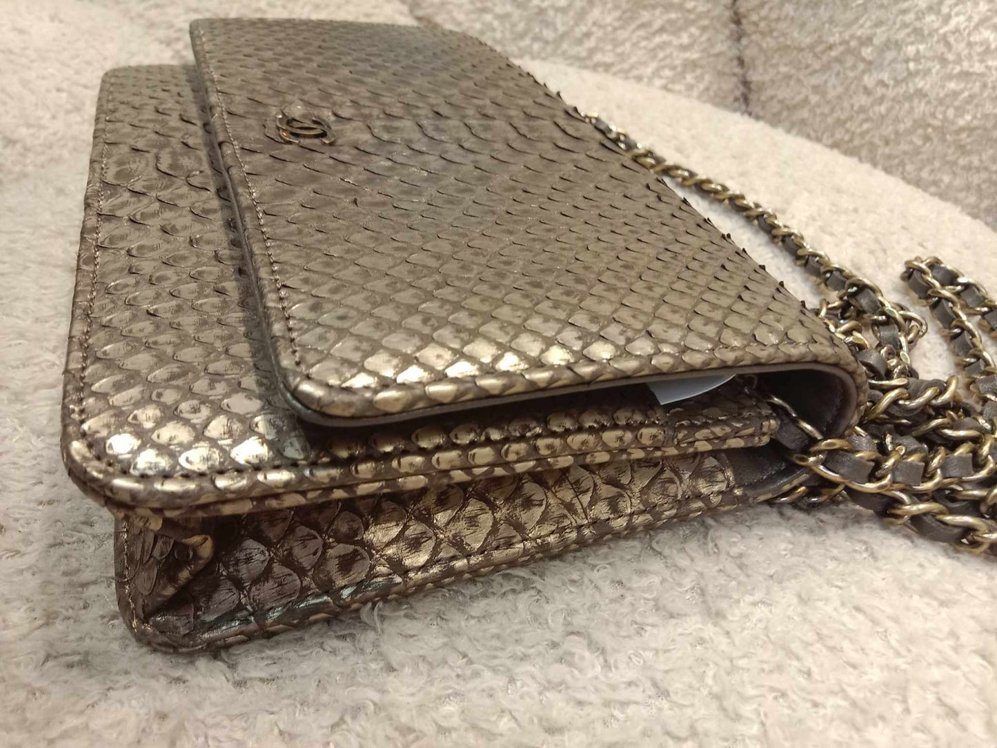 Chanel Wallet on Chain Python Gold Series 20