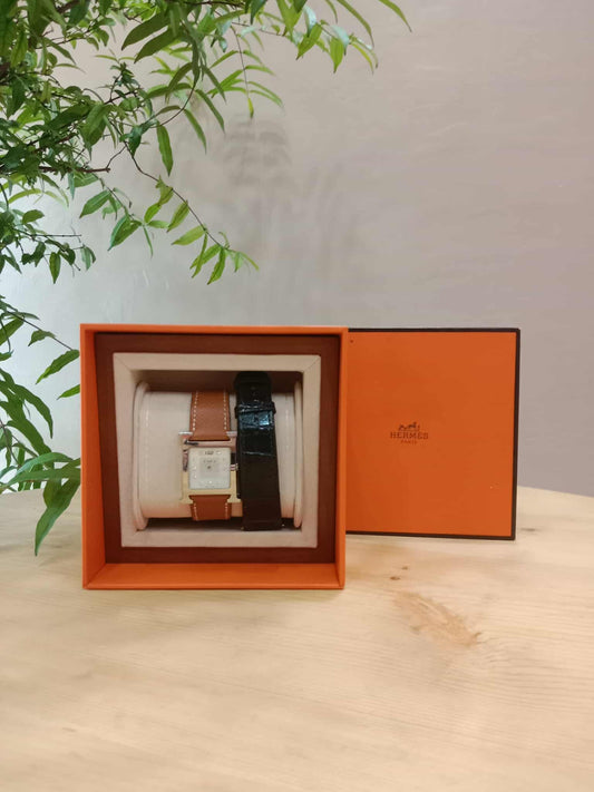 Hermes Heure H Wristwatch Stainless Steel