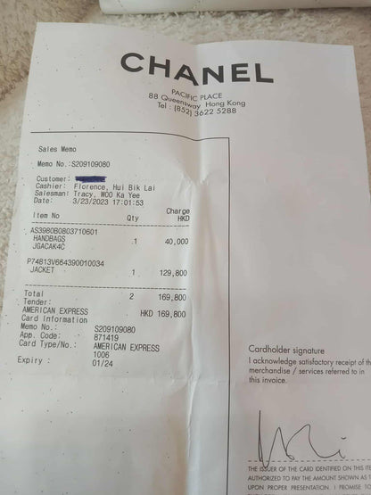 Chanel 22 Mini Tote Lambskin White Microchipped