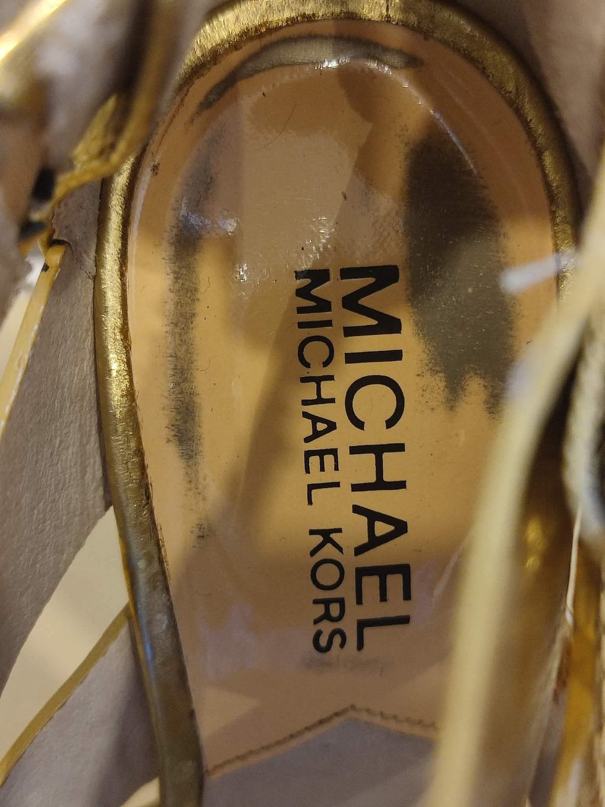 Michael Kors Axton Platform Embossed Leather 5M