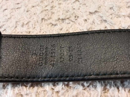 Gucci Black Leather Belt