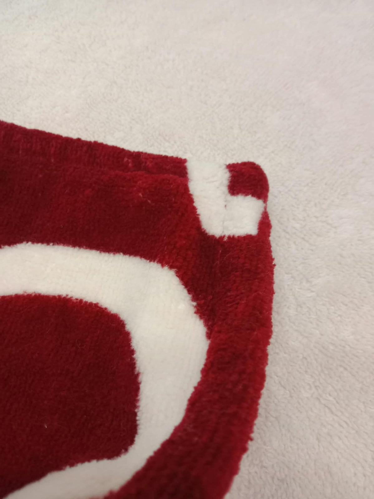Chanel By Sea Line Cotton Blanket featuring Large printed Leather