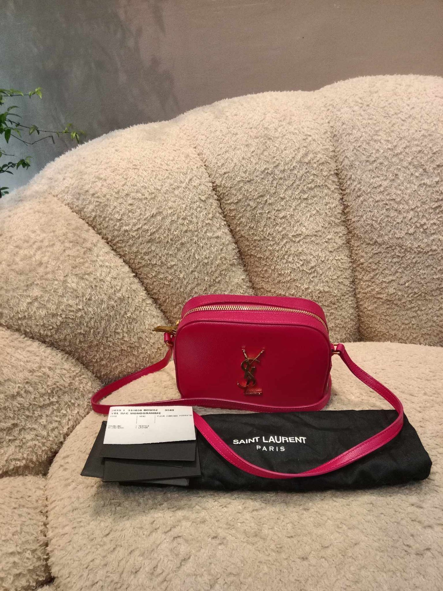 YSL Classic Monogram Camera Bag Pink