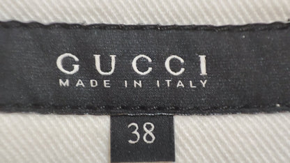 Gucci Denim White Pants Size 38