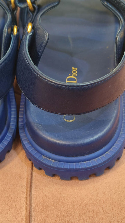 Dior Dioract Blue Royal Lambskin Size 38