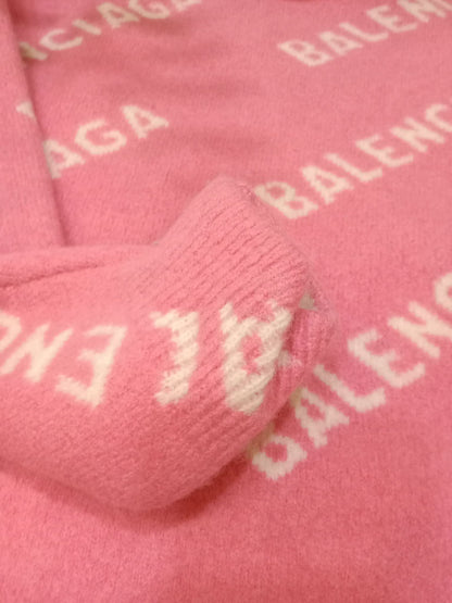 Balenciaga Wool Sweater Pink Size Small