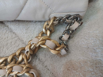 Chanel 19 Beige Lambskin Small Series 30