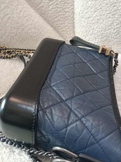 Chanel Gabrielle Hobo Bag Bicolor Blue/Black Series 29