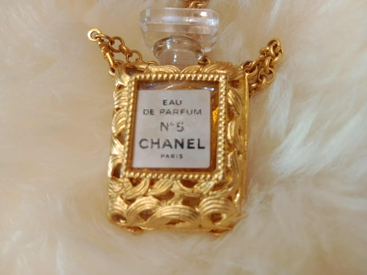 Chanel No. 5 Vintage Perfume Bottle Necklace