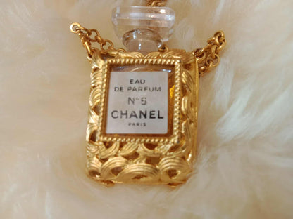 Chanel No. 5 Vintage Perfume Bottle Necklace