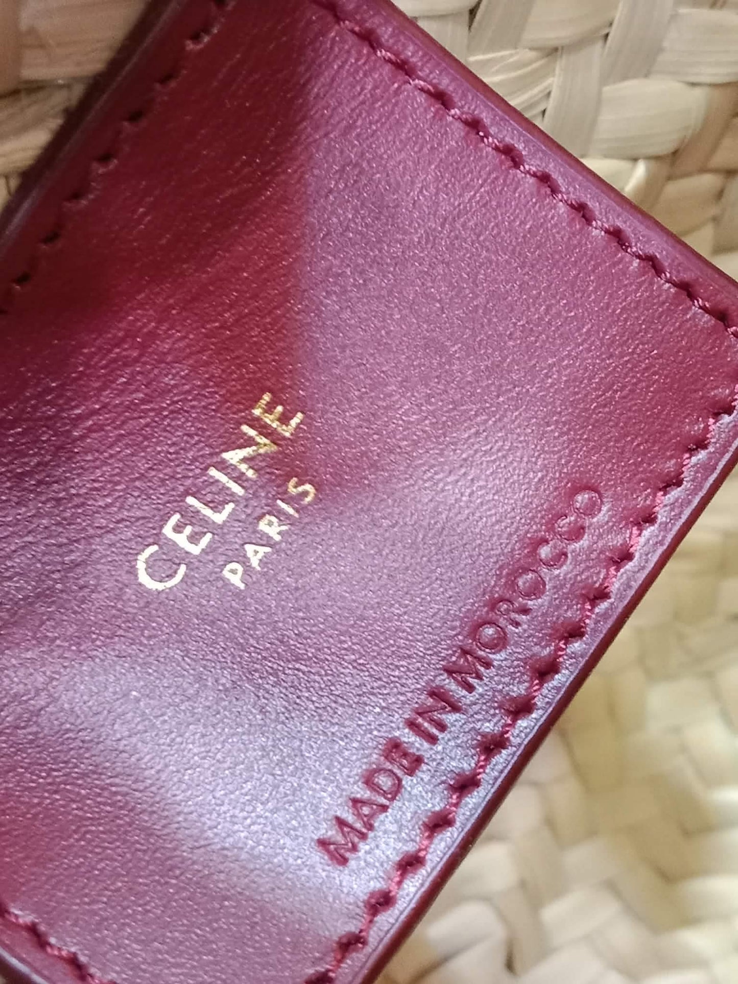 Celine Triomphe Panier Basket Purple Bag