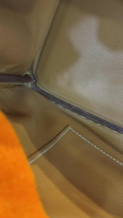 Hermes Birkin 30 Bicolor Gold/Biscuit Epsom Stamp G Square 2003 GHW