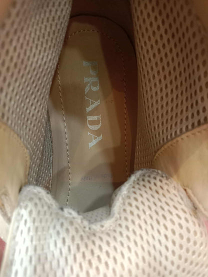 Prada Monolith Boots Beige Size 38