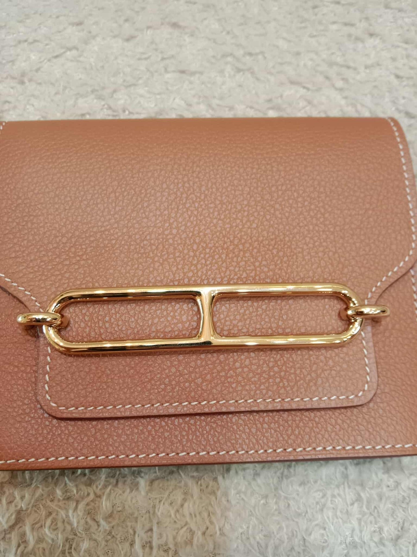 Hermes Roulis Slim Gold on Gold Epsom Stamp B 2023