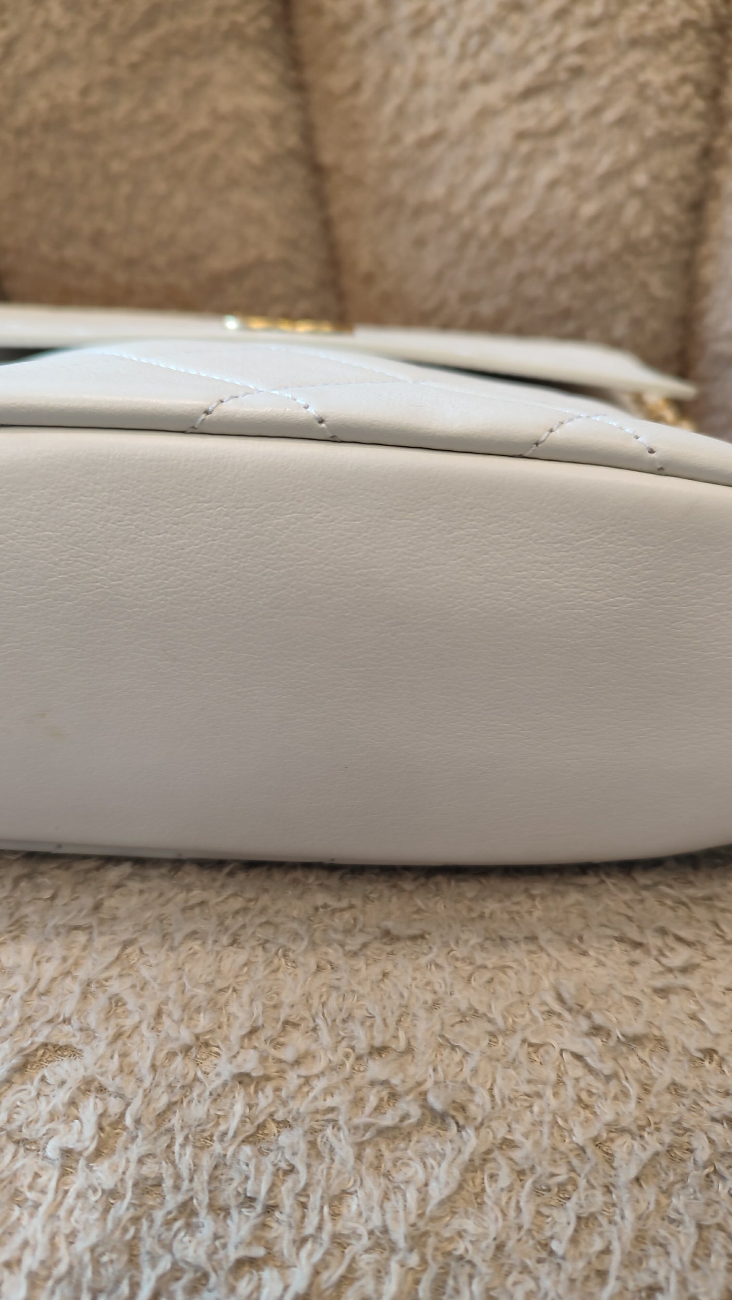 Chanel Hobo Chained Bag White Lambskin Series 31 Fullset