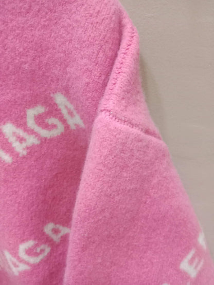 Balenciaga Wool Sweater Pink Size Small