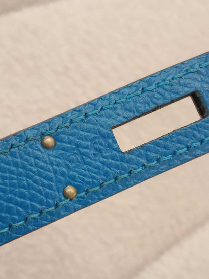 Hermes Kelly 28 Mykonos Sellier Epsom Stamp O Square 2011