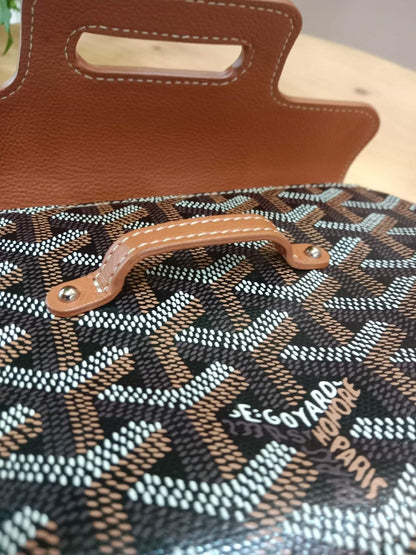 Goyard Saigon Souple Mini Tophandle Bag Bag Black/Tan