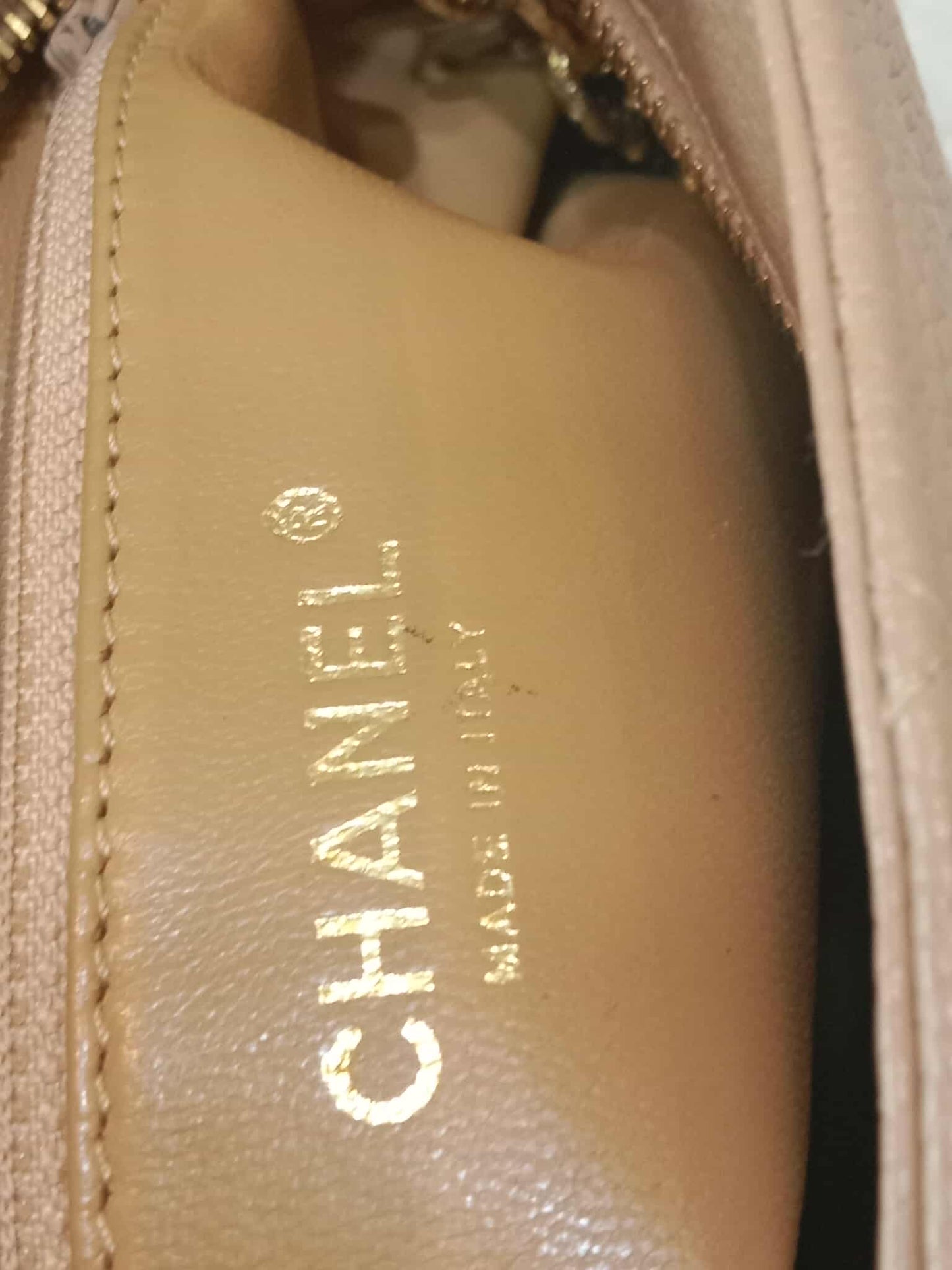 Chanel Medallion Beige Caviar Series 11