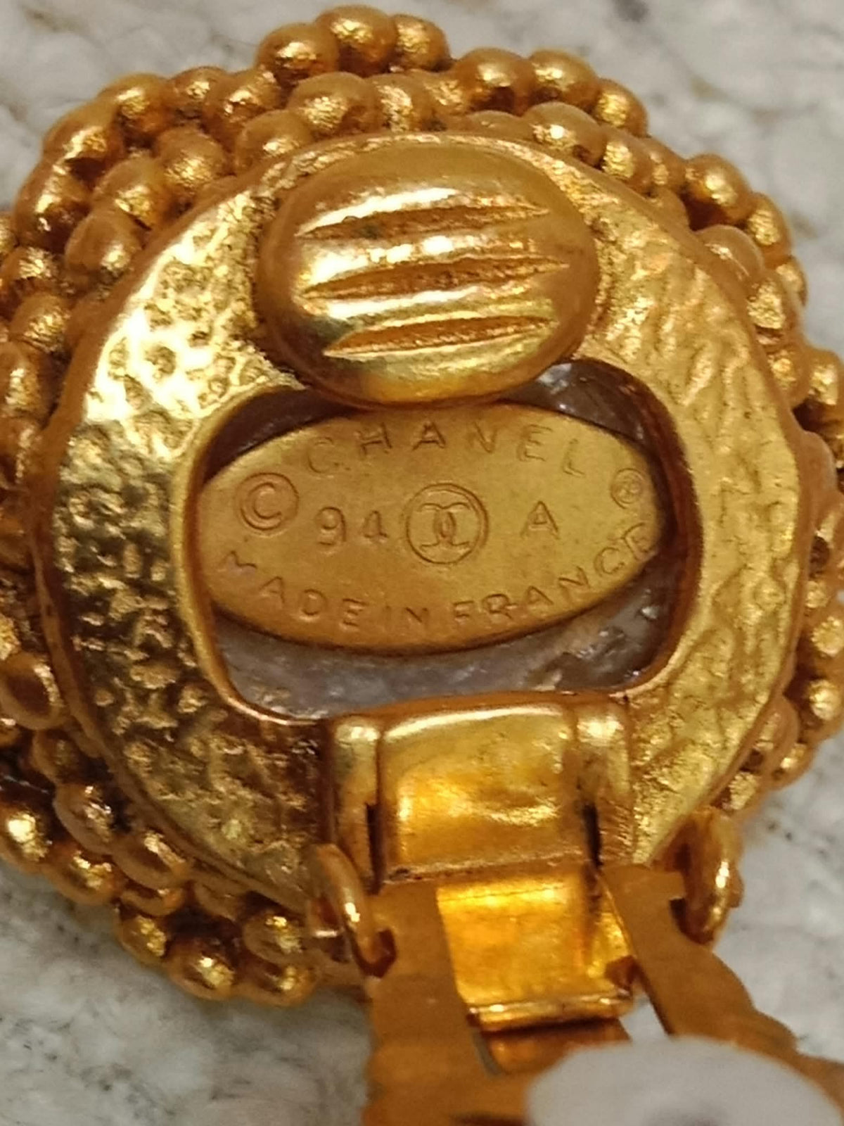 Chanel Vintage Gold-Tone Earrings 94P Collection