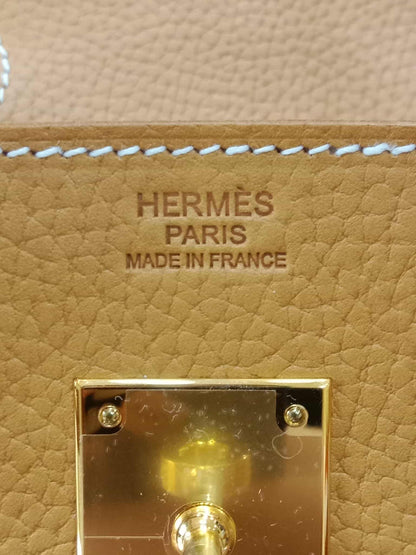 Hermes Birkin 30 Sellier Vache Naturelle Sable Grainee Stamp K 2025