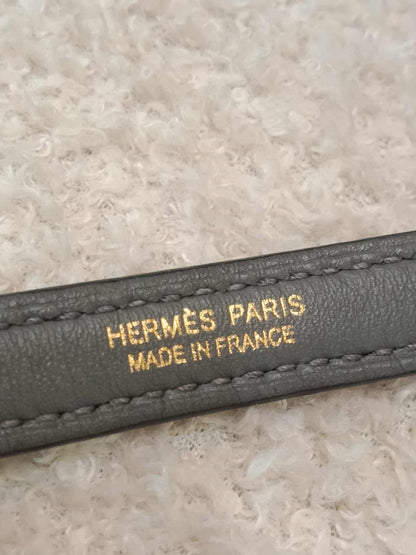 Hermes Mini 24/24 Gris Meyer Evercolor Stamp U 2022