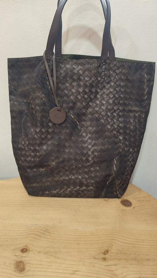 Bottega Veneta Nylon Tote Bag Brown