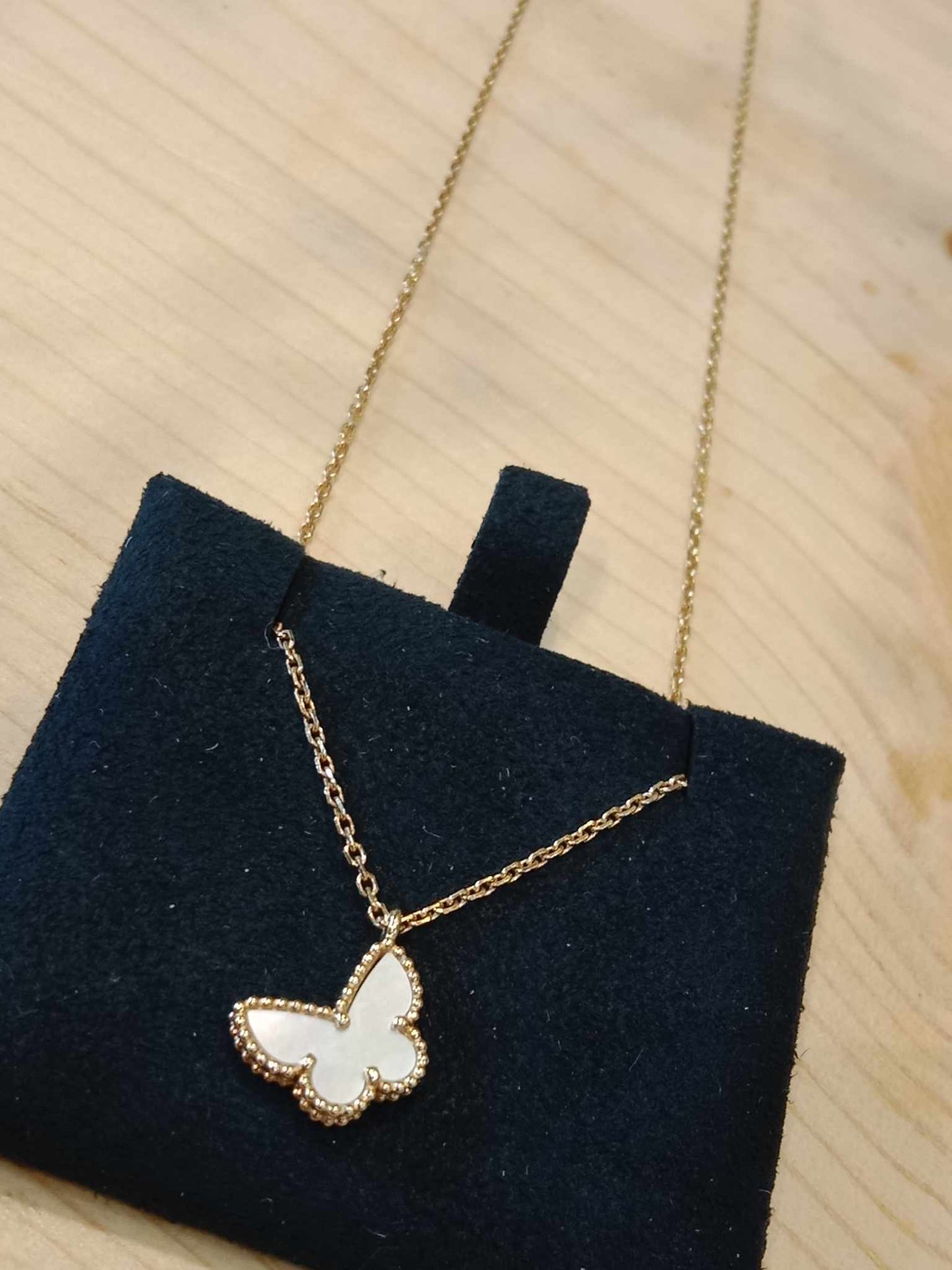 Van Cleef & Arpels Alhambra Butterfly Mother of Pearl 18K Yellow Gold