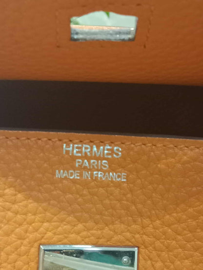 Hermes Birkin 35 Poppy Orange Clemence Stamp L Square 2008